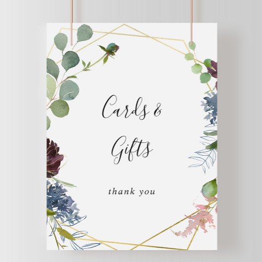 Zeichen für geometrische Karten und Geschenke aus Poster