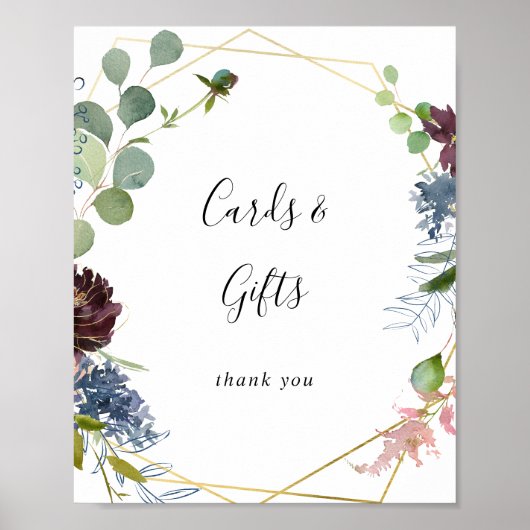 Zeichen für geometrische Karten und Geschenke aus Poster (Vorne)