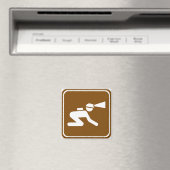 Zeichen für Höhlenwege Magnet (In Situ (Geschirrspüler))