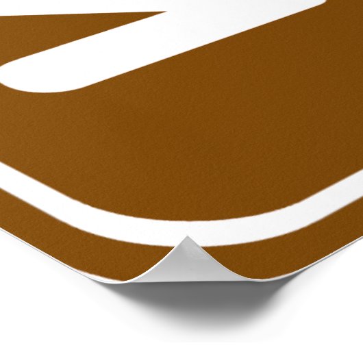 Zeichen für Höhlenwege Poster (Ecke)