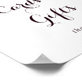 Zeichen für Illustrierte Herbstkarten und Geschenk Poster (Ecke)