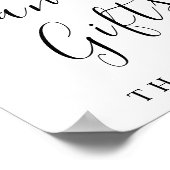 Zeichen für Kalligrafie Poster (Ecke)