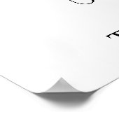 Zeichen für Kalligrafie Poster (Ecke)