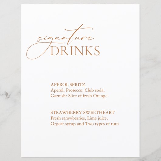 Zeichen für kalligraphische Signatur von Drinks mi (Vorderseite)