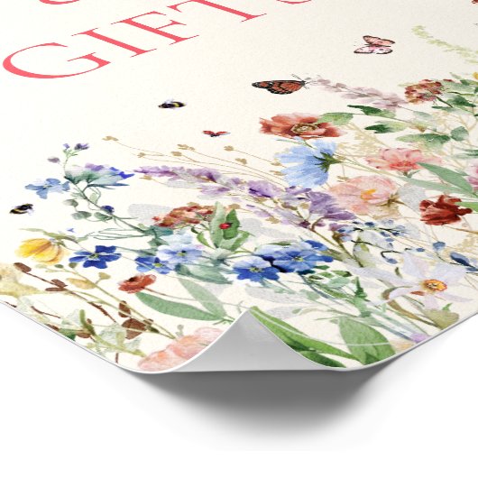 Zeichen für Karten und Geschenke | BOHEMISCHE WILD Poster (Ecke)