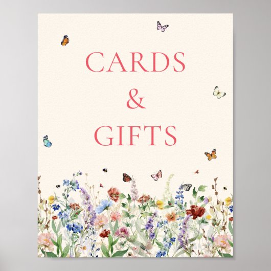 Zeichen für Karten und Geschenke | BOHEMISCHE WILD Poster (Vorne)