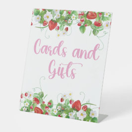 Zeichen für Karten und Geschenke | ErdbeerBaby-Dus Sockelschild