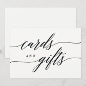 Zeichen für Karten und Geschenke - Moderne Schrift (Vorne/Hinten)