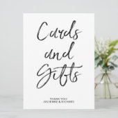 Zeichen für Karten und Geschenke | Stilvolle Hands (Stehend Vorderseite)