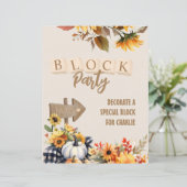 Zeichen für kleine Pumpkin-Bauernblöcke (Stehend Vorderseite)