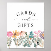 Zeichen für kleine Wildblumen Poster (Vorne)