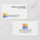 Zeichen für kreative Buchführungsnummern Visitenkarte (Vorne/Hinten)