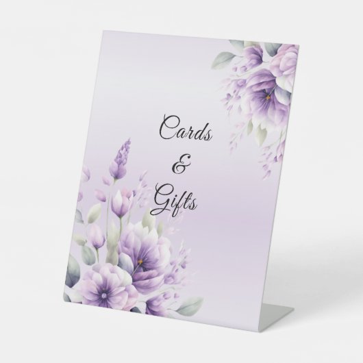 Zeichen für Lila Blumentabletten Sockelschild (Vorderseite)