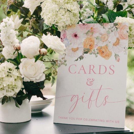 Zeichen für Millionenblumenkarten Poster