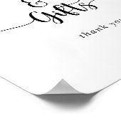 Zeichen für Minimalistische Kalligraphie Poster (Ecke)