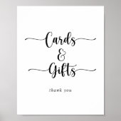 Zeichen für Minimalistische Kalligraphie Poster (Vorne)