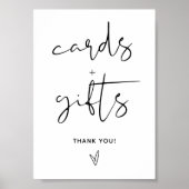 Zeichen für Minimalistische Karten und Geschenke Poster (Vorne)