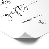 Zeichen für Minimalistische Karten und Geschenke Poster (Ecke)