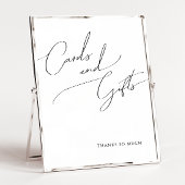 Zeichen für Minimalistische Skriptkarten und Gesch Poster