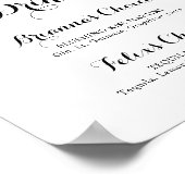 Zeichen für moderne kalligraphische Signatur Poster (Ecke)