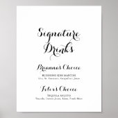 Zeichen für moderne kalligraphische Signatur Poster (Vorne)