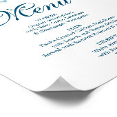 Zeichen für Nautische Marine oder Bar Menu Poster (Ecke)