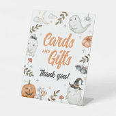 Zeichen für niedliches Halloween-Party Sockelschild (Vorderseite)