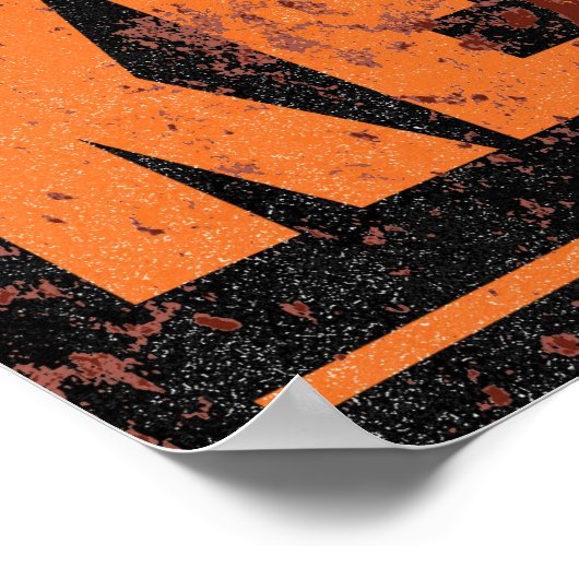 Zeichen für Nukleare Teststandorte Poster (Ecke)