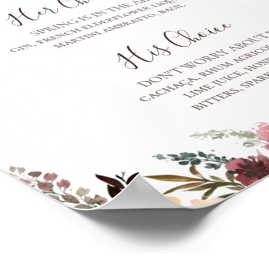 Zeichen für orangefarbene orangefarbene Signaturge Poster (Ecke)