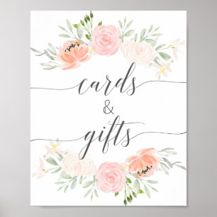 Zeichen für Pastel Blush und Karten Poster