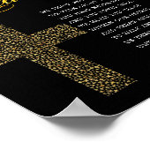 Zeichen für religiöse Beerdigung Poster (Ecke)