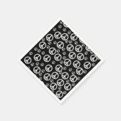 Zeichen für Schwarz und Weiß Serviette (Ecke)