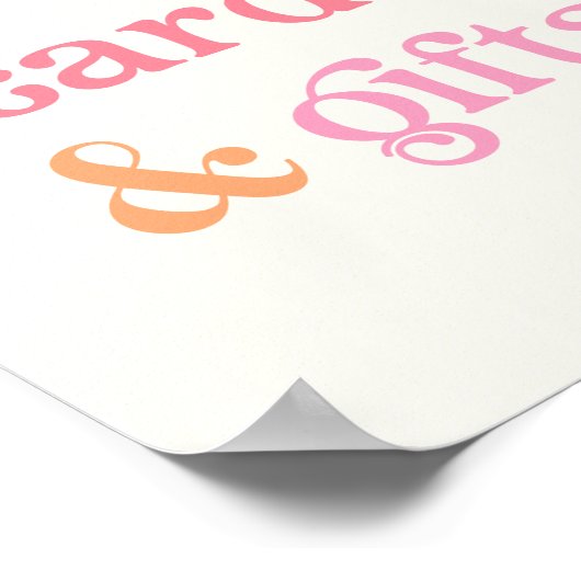 Zeichen für Sonnenschein Poster (Ecke)