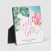 Zeichen für tropische Wasserfarben Fotoplatte (Vorderseite)