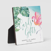 Zeichen für tropische Wasserfarben Fotoplatte (Vorderseite)