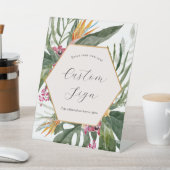 Zeichen für tropischen, benutzerdefinierten Text Sockelschild (In SItu)