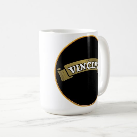 Zeichen für Vincent Motorräder Kaffeetasse (VorderseiteRechts)
