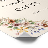 Zeichen für Vintage Boho-Karten und Geschenke Poster (Ecke)