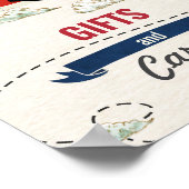 Zeichen für Vintage Flugzeuggeschenke und -karten Poster (Ecke)