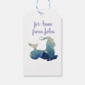 Zeichen für Wasserfarben Geschenkanhänger (Rückseite)