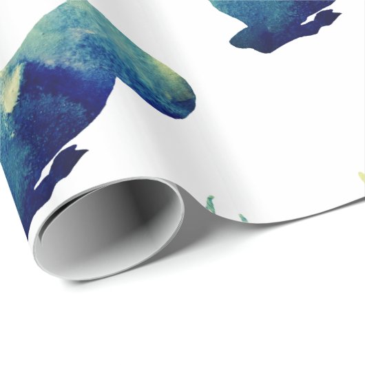 Zeichen für Wasserfarben Geschenkpapier (Rolleneckpunkt)