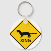 Zeichen für Weasel/Frettchen Schlüsselanhänger (Vorderseite)