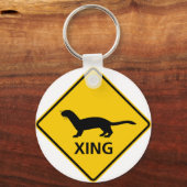 Zeichen für Weasel/Frettchen Schlüsselanhänger (Vorderseite)