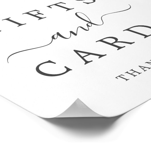 Zeichen für weiche Grünpflanzen Poster (Ecke)