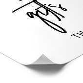 Zeichen für Whimsikkalligraphie Poster (Ecke)