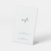 Zeichen für WiFi-Informationen Sockelschild (Vorderseite)