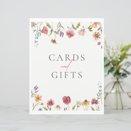 Zeichen für Wildblume (Stehend Vorderseite)