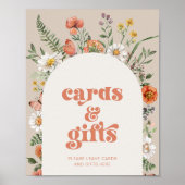 Zeichen für Wildblume Poster (Vorne)