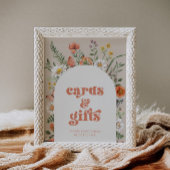 Zeichen für Wildblume Poster