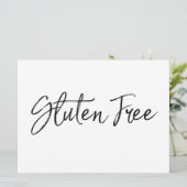 Zeichen "glutenfrei" | Stilvolle Handschrift (Stehend Vorderseite)
